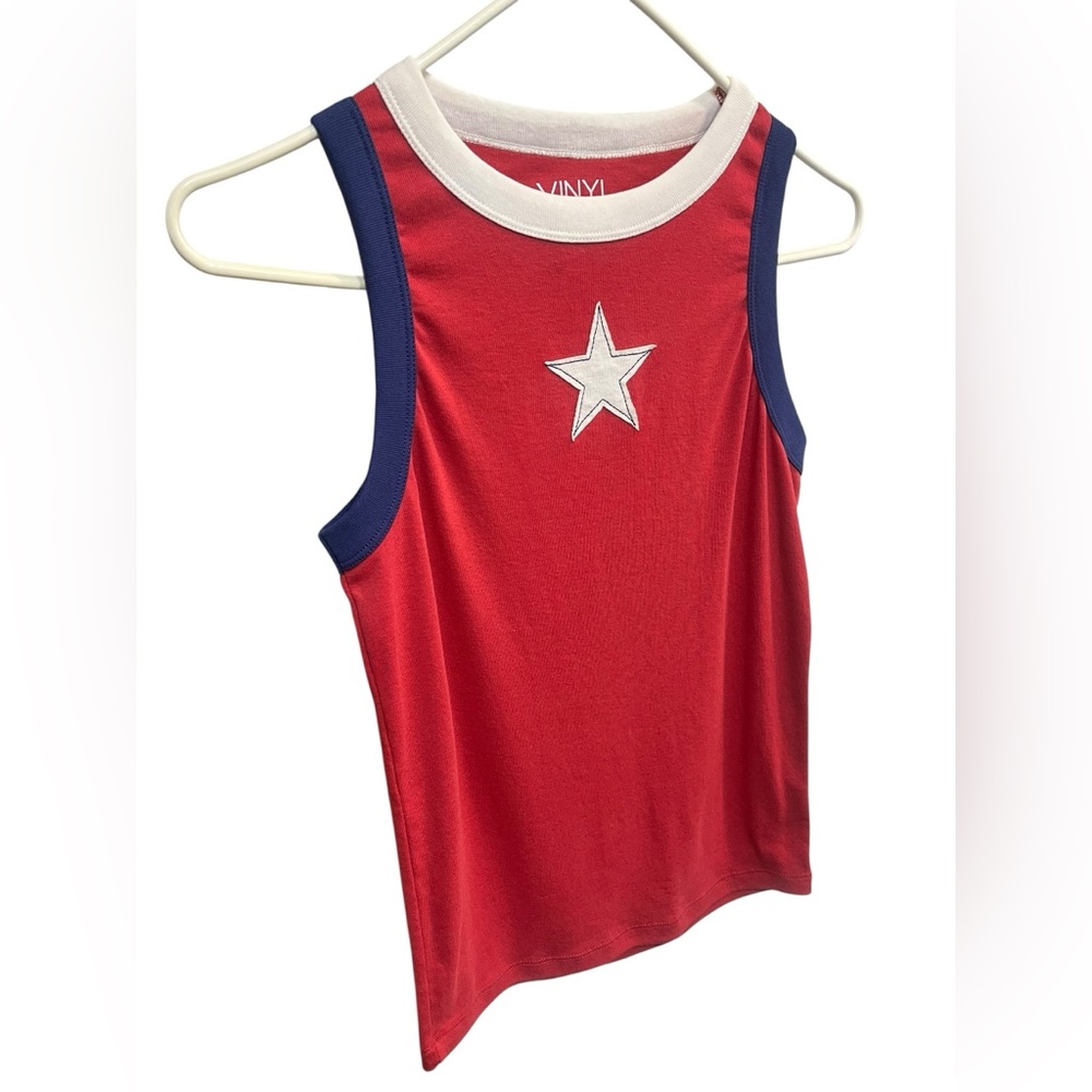 Vinyl Icons Red White & Blue Tank Top - Large - Picture 2 of 5